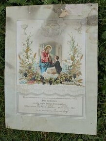Listina svaté přijímání r. 1914