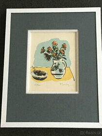 F. Emler -  Zátiší s kyticí