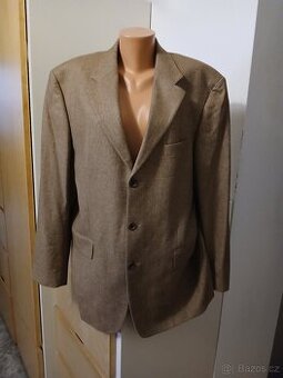 Pánské sako s velbloudí vlnou Hugo Boss vel. 54