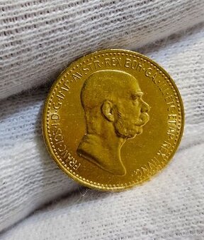 Zlatá Jubilejní 10koruna z roku 1908 Fji