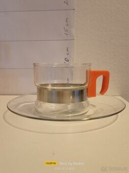 Retro skleněný servis