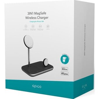 Bezdrátová nabíječka Epico 3v1 MagSafe