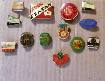 Odznaky pivovaru 13ks