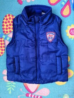 Modrá vesta 92-98