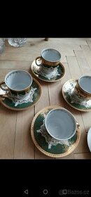 Porcelánové hrníčky +podšálky 4 ks