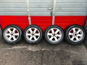 ALU kola 16" 7J ET40 + zimní pneu Dunlop 225/55/R16 - 1