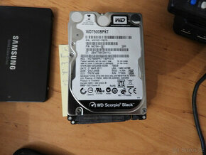 3ks pevný disk HDD pro notebook 2.5" SATA3/6G WDC Black 750G
