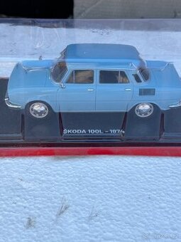 Kovový model Škoda 100L – měřítko 1:43 (1974) - 1