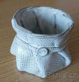 Keramický měšec - vázička