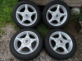 Alu kola Mini Cooper 4x100 letní pneu 195/55 R16