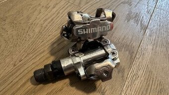 Nášlapné oboustranné SPD pedály Shimano PD-M520 - 1