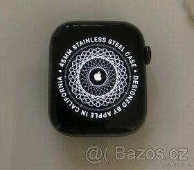 hodinky Apple Watch 7 45mm cellular, nerezová ocel