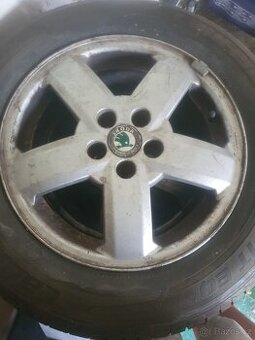 4 ks originálních Alu disků Skoda Octavia 15"