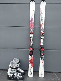 Dámské lyže ROSSIGNOL ATTRAXION, 162 cm + lyžáky