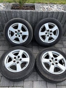 Alu kola 5x100 včetně letních pneu 185/60R14