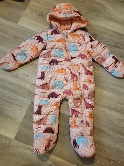 Dívčí kombinéza s dinosaury F&F 9-12 měsíců