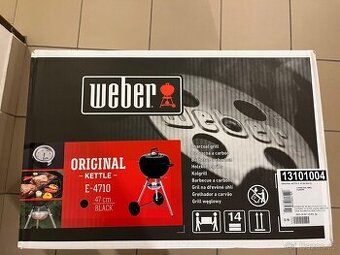 WEBER Gril na dřevo a uhlí Classic Kettle, 47 cm, černý
