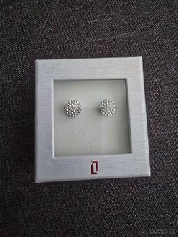 Náušnice Stříbrné Swarovski