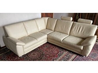 Luxusní moderní rohová kožená sedací souprava,2496