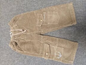 Hnědé teplé dětské kalhoty