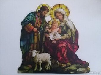 PANNA MARIA - JOSEF - JEŽÍŠEK - OKENNÍ DEKORACE