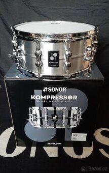 Prodám nový snare Sonor Kompressor- Aluminium, 14"x6,5 