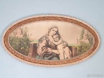 Starožitný obraz Panny Marie