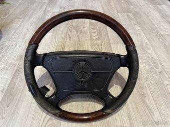Dřevěný volant Mercedes W210 & W140 & W124 & W208