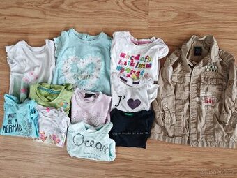 Trička dlouhý, krátký rukáv, košile vel. 86 12-18 m