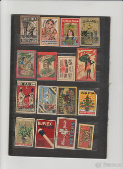 Nálepky na zápalkových krabičkách (sirky)