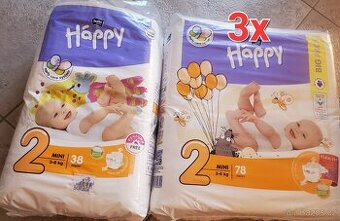 Plenky velikost 2 Happy Bella 272 kusů