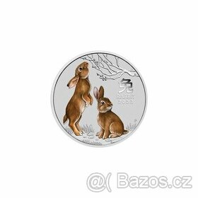 Stříbrná mince 1 oz Year of the Rabbit 2023 Colored - 1