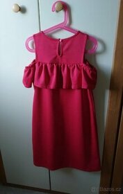 Dívčí šaty moderní červené, vel. 152 - 1