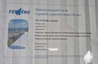 Poukaz na vyhlídkový let - 8 hradů a zámků (Fér Féro)