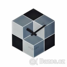 Prodám nástěnné hodiny Nextime Cubic 38x43cm