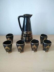 Retro porcelán a sklo