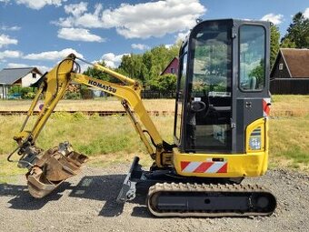 BAGR Komatsu PC14 r2015 - 1700kg - roztah. podv., hyd. svah