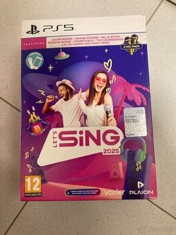 PS5 karaoke Sign2025 a 2ks mikrofonu