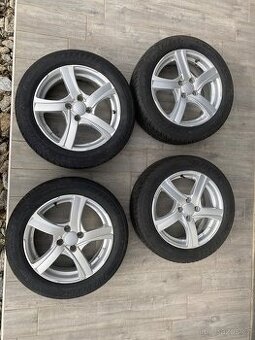 Prodám  Alu kola + zimní pneu 195/55 R16