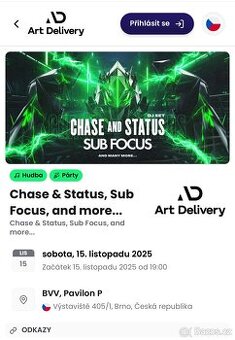 Vstupenky na Chase & Status, Sub Focus, and more...