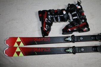 lyže Fischer 160 cm , boty Fischer