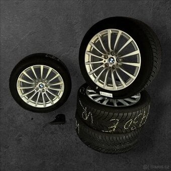Originální alu kola BMW 5x112 + zimní 245/45r18