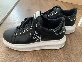 Dámské černé tenisky na vysoké bílé platformě Karl Lagerfeld
