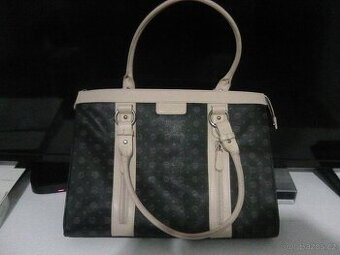 Nádherná kabelka hnědo-béžová na formát A4