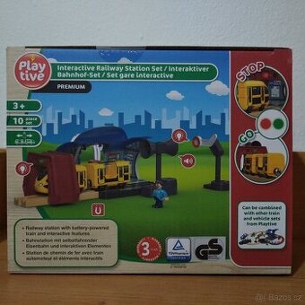 Playtive Dřevěná železnice Nádraží NOVÉ