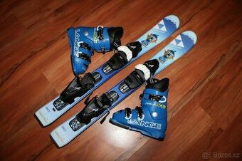 nove detské lyže Fischer 80 cm , lyžiarky Lange