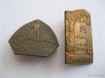 ODZNAK - 2ks prvorepublikové ..