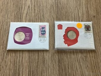 Numismatické mincovní dopisy Československo Slovensko mince