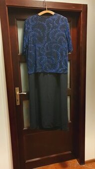 Modré šaty vel. 50