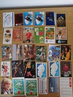 Retro kalednáříky, lampiony a samolepky